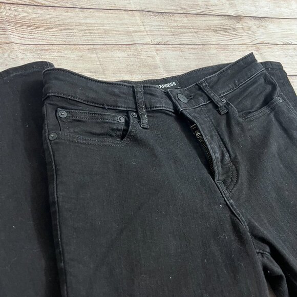 Express Men's Black Skinny Jeans Size 28x32 Stretch Denim EXP-NYC Pre-owned - Picture 10 of 12
